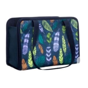 hirty-one 31 get creative Caddy falling feathers Carry All  tote bag